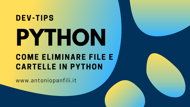 Come eliminare file e cartelle in Python